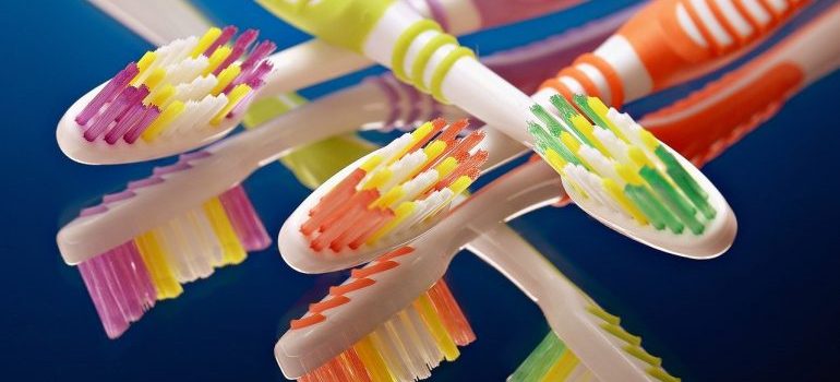 many toothbrushes to include in packing your bathroom for moving